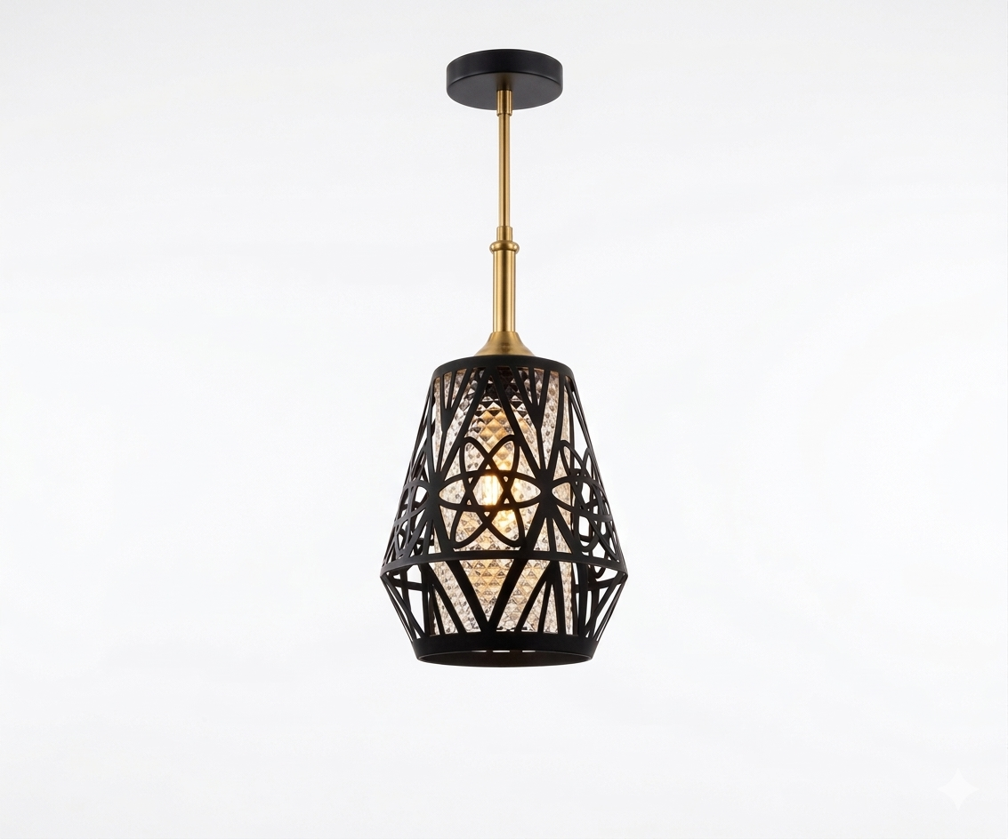 Lámpara Vintage Neutrón Colgante Industrial con Diseño Geométrico - UNIVERSO LED