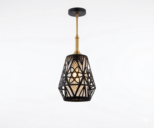 Lámpara Vintage Neutrón Colgante Industrial con Diseño Geométrico - UNIVERSO LED