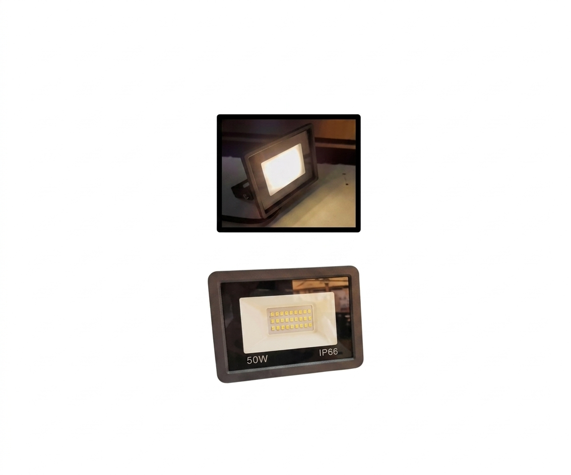Reflector LED Multipunto 50W - Luz Blanco Calido 3000K Exterior IP66 - UNIVERSO LED