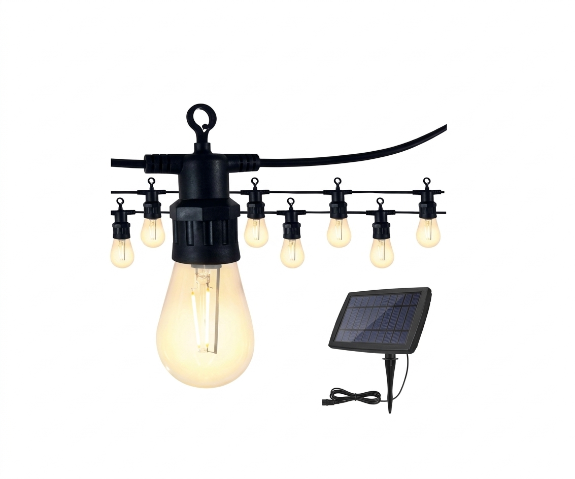 Guirnalda Solar 5M Luces Estilo Edison Autónoma - UNIVERSO LED
