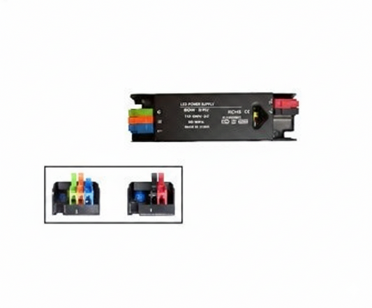 Fuente Slim PRO 24V 60W 2.5A (Conexión Rápida Sin Tornillos) - UNIVERSO LED