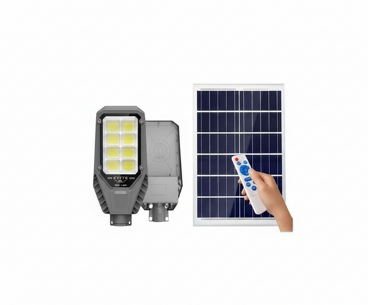 Lámpara LED Solar Tipo Poste 1600W con Control Remoto