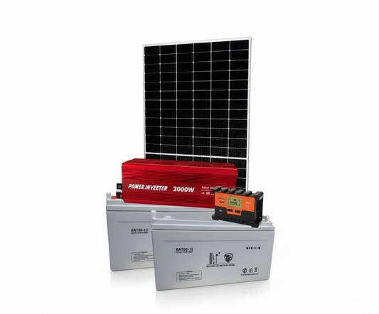 Kit Solar Básico 240Ah Horarios Escalonados Inversor Onda Modificada